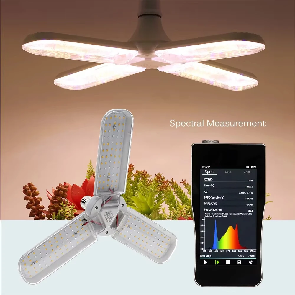 24W 36W 48W Foldable Grow Light LED Full Spectrum E27 Plant Growing Light Phytolamp Bulb For Indoor Plants Flower Seedling Grow