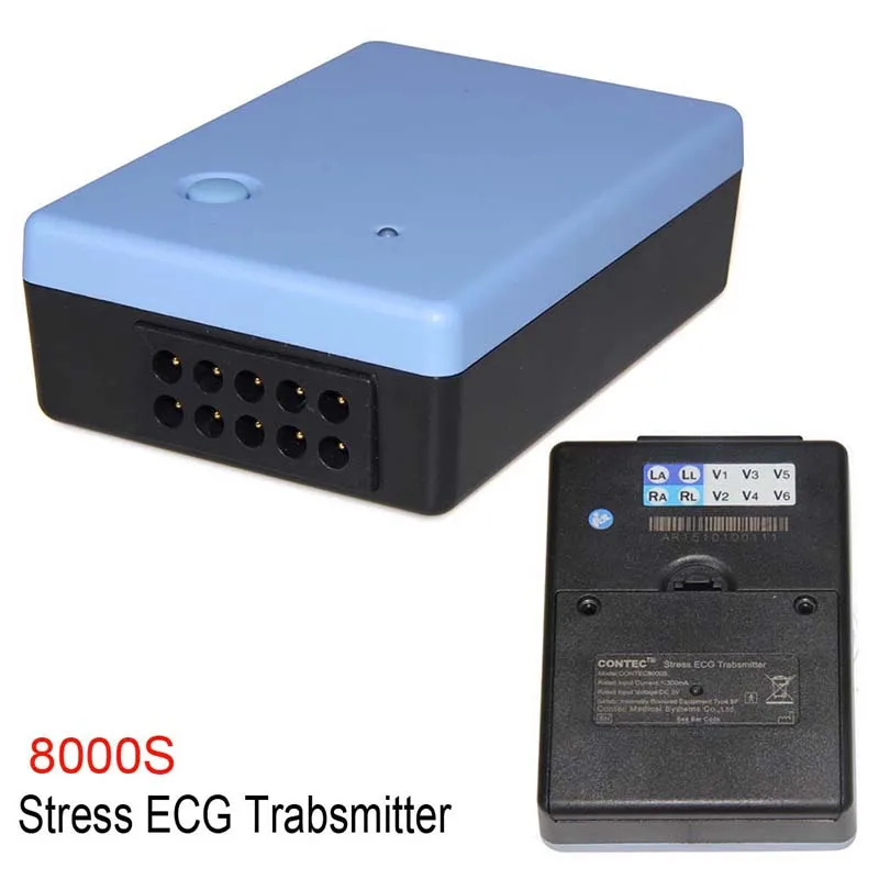 Contec 8000s Voltage EKG/ECG Analysis System hrbp Found Stress Portable Transmitter 12 Lead Recorder Analyzer System Software