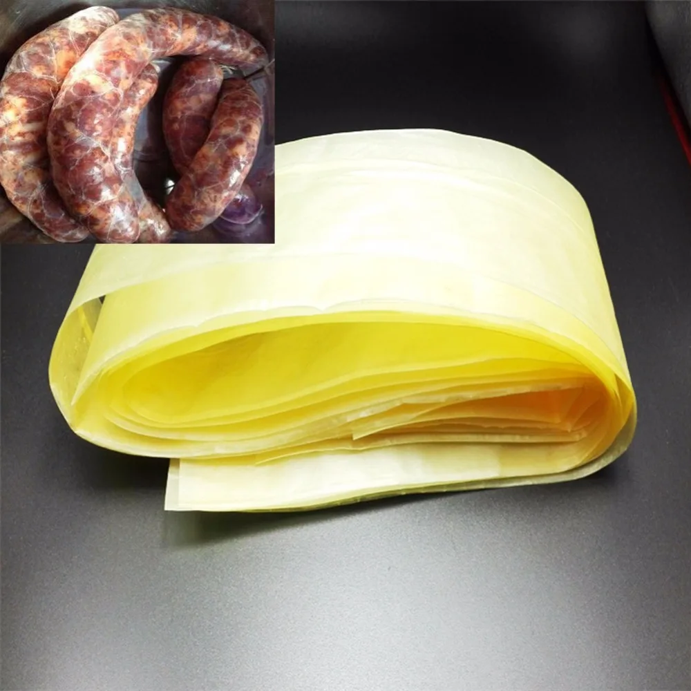 6pcs/Lot Large Casings for Sausage Salami Each Length:100cm Wide:75mm,Salami, Sausage Packaging Tools Inedible Casings
