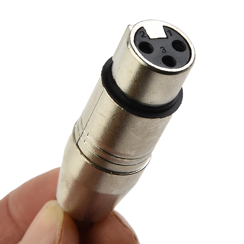 

3-Pin XLR Female To RCA Female Male Audio Cable Adapter Zinc Alloy DJ Connector For Microphone Speaker Sound Console