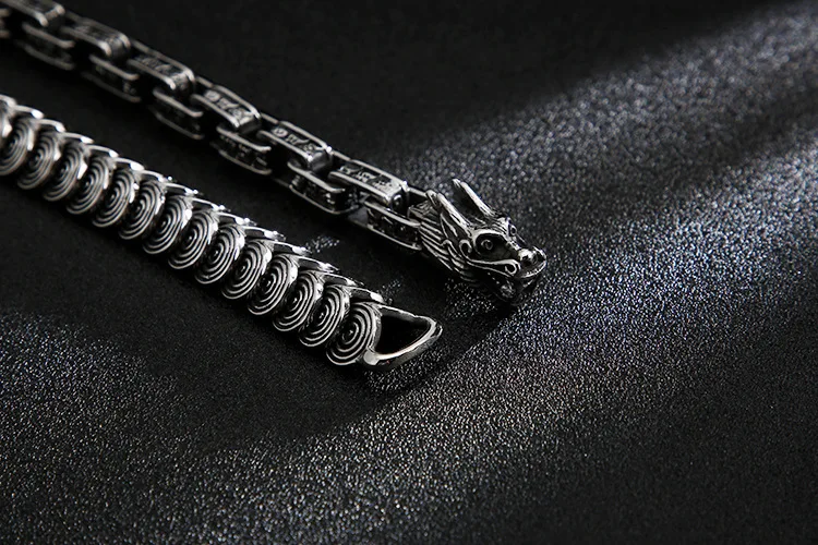 Stainless Steel Double Dragon Heads Bracelet Geometric Charm Hip Hop Punk Animal Jewelry For Men Wholesale Dropshipping