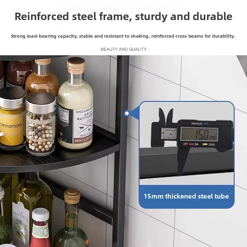 Kitchen Counter e Spice Ra Multi-Function Seasoning Storage elf Metal Material Nordic Sle Kitchen Organizer