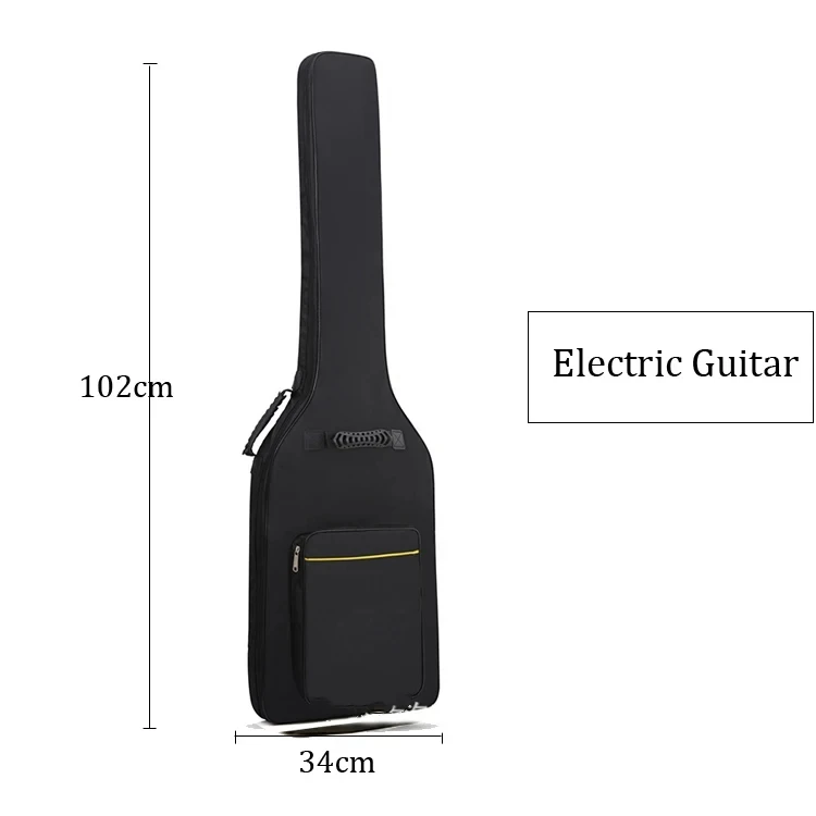 Acoustic Guitar Bag with Thick Padding and Water-Resistant Finish, Adjustable Shoulder Strap, and Dust-Proof Protection