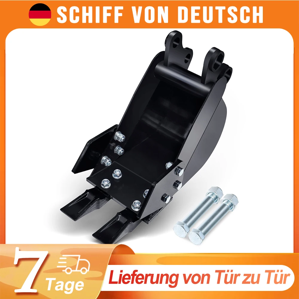 Godet étroit de 200 mm (7,9 pouces) pour mini-excavatrices JCB NEX, Kingway, Berger, Kruas et petites machines de terrassement