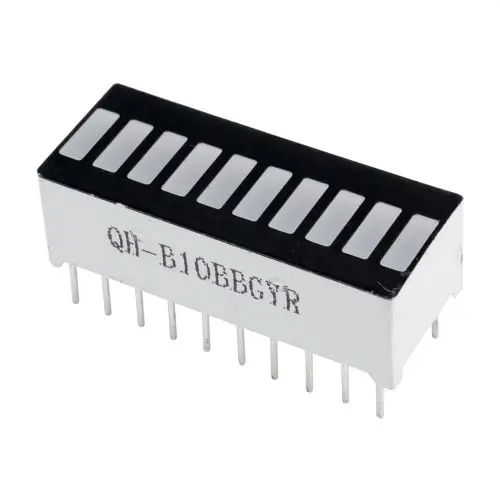 1/5 PCS 10 세그먼트 LED 디스플레이 라이트 스트립 4 색 발광 스트립 LED 모듈 Arduino 용 다색 막대 그래프 10 막대 그래프
