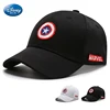 Disney Anime Cartoon Captain America Hat For Kids Boy Girl Autumn Baby Baseball Cap Children Hip Hop Sun Hats Kids Snapback Caps 1