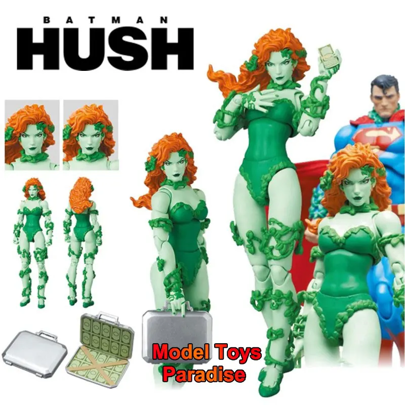Medicom Toy Mafex 1/12 Donne Soldato Vicious Beauties Poison Ivy Dc Anti Hero Set Completo 6 ''Action Figure Ventagli Da Collezione Regali