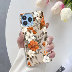 Luxury Marble & Butterfly Flower Soft Silicone TPU Protective Phone Case for Cubot P80 (TM2701)