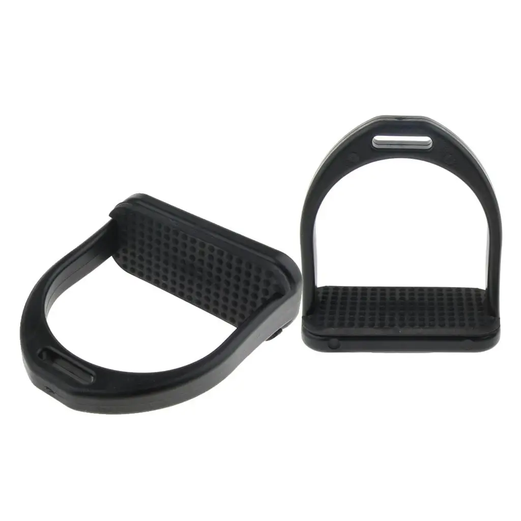 Kids Shock Absorbing Balance Stirrups Horse Riding Rubber Treads Stirrups