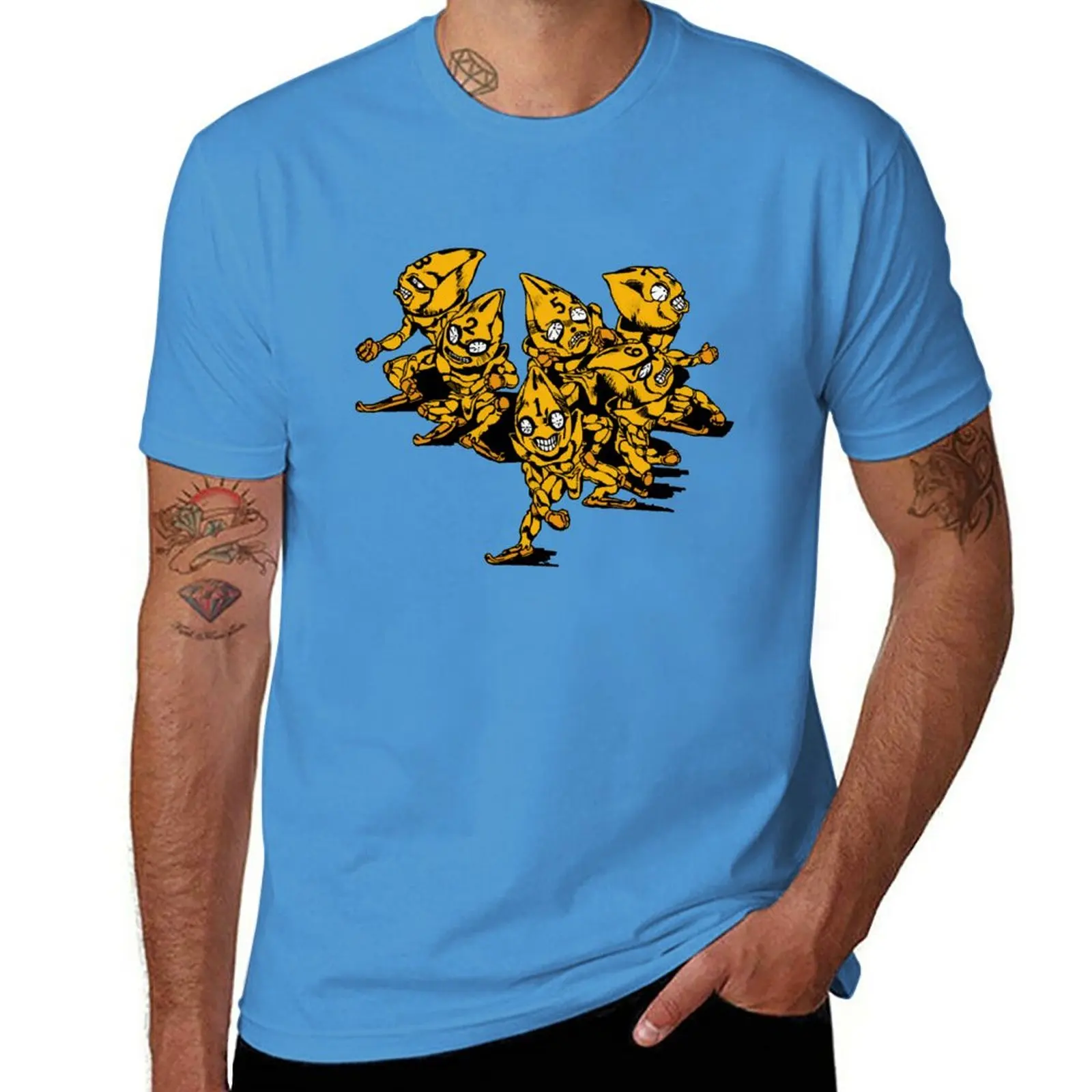 Jojo Bizarre Adventure Pistols T Shirt Men Anime Sex Pistols Jojo