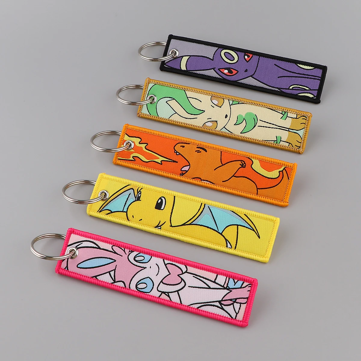 Charming Anime Cute Cartoon Embroidered Keychain | Stylish Key Holder & Accessory Gift