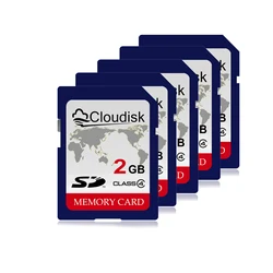 Cloudisk 5pcs SD Card 1GB 2GB 4GB 128MB Class6 Memory Card C4 Support for Camera