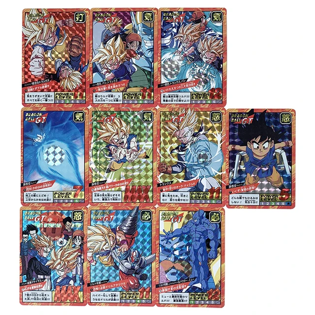 New Out of Print Limit Anime Dragon Ball Cards Crack Down Color Doll Son  Goku Saiyan Figure Flash Card Collection 54pcs/set - AliExpress