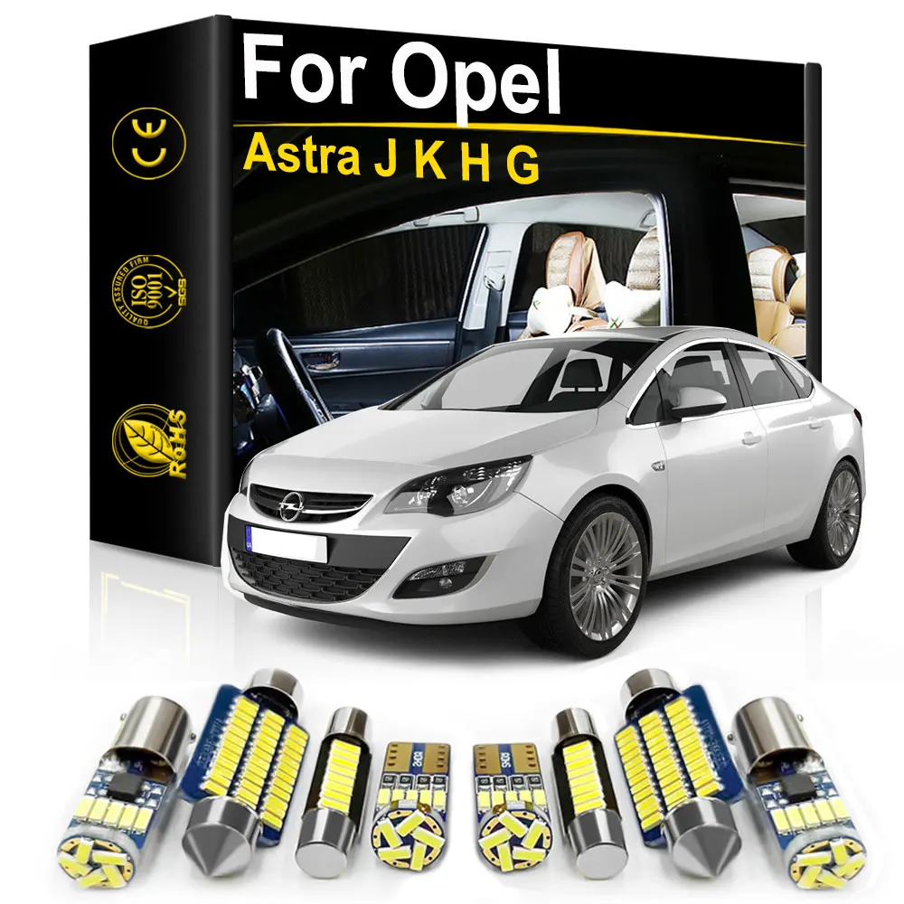 Car Interior LED Light For Astra J K G 1998 2001 2002 2009 2011 2012 2013 2016 2017 2018 Accessories Canbus Lamps