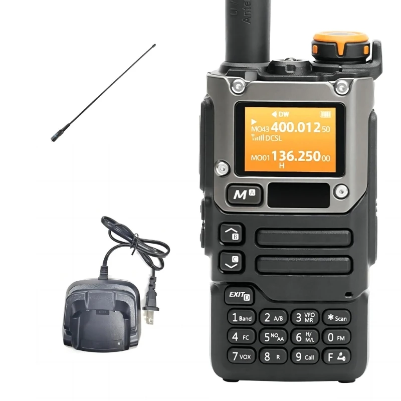 

Walkie Talkie 5W Air Bands Radio Type C UHF VHF DTMF FM скремблер Радио