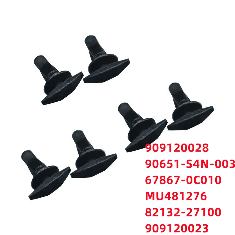 

100Pcs Auto Plastic Fastener Clips Bumper Fasteners Push Rivet Clip 82132-27100 67867-0C010 90651-S4N-003 909120028 F67