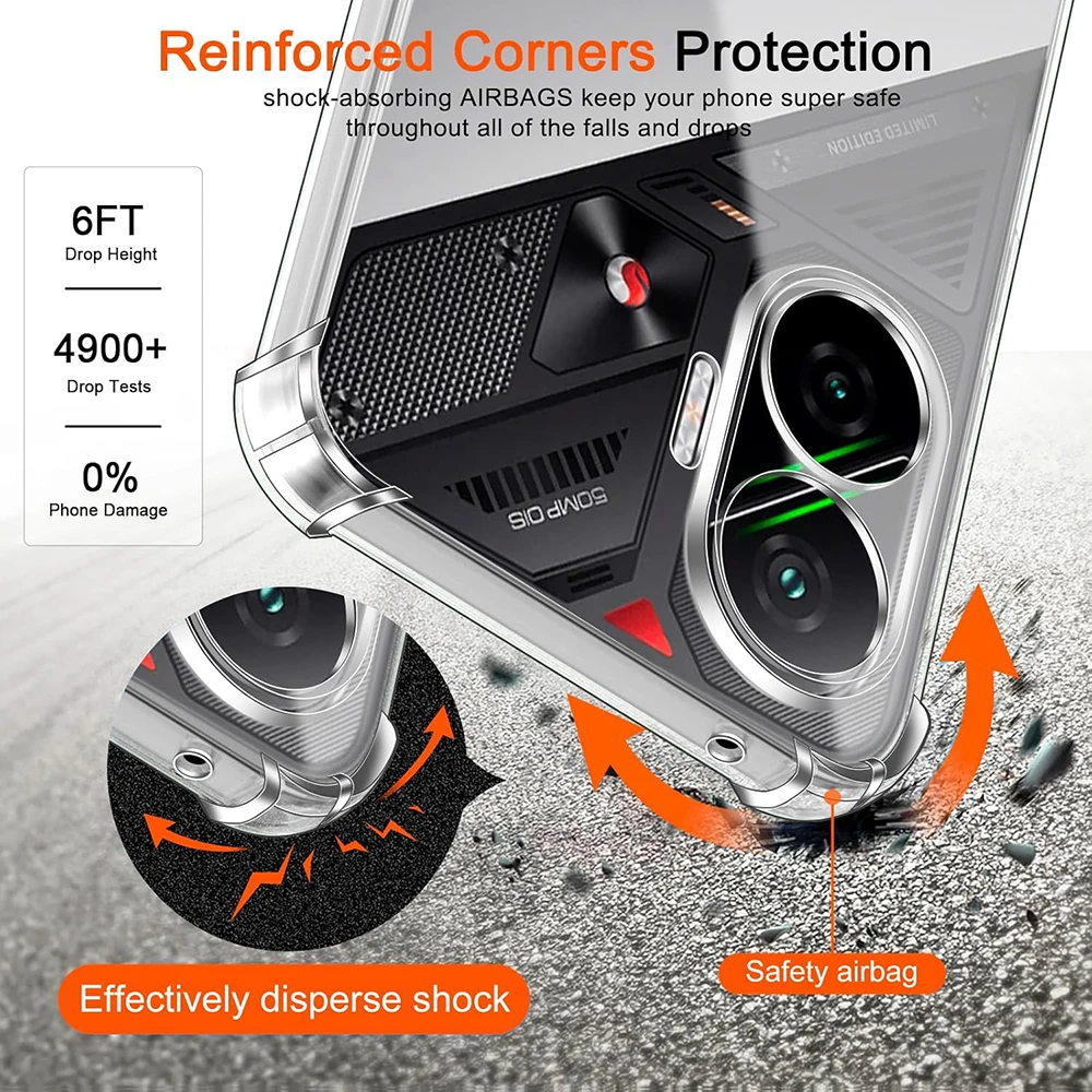 Shockproof Ultra-Thin Clear Phone Case Cover