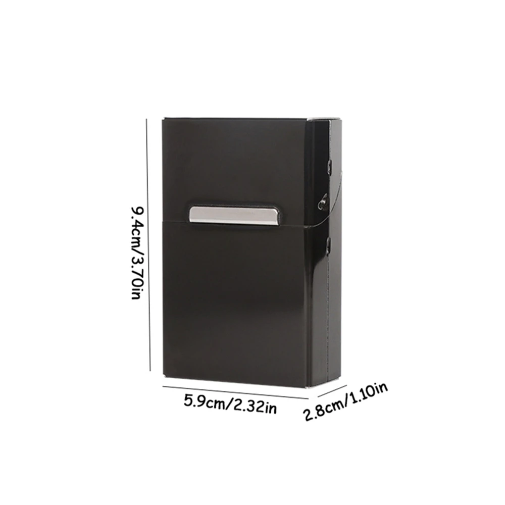 Sleek Metal Tobacco Cigarette Case for Men - Durable and Stylish Holder