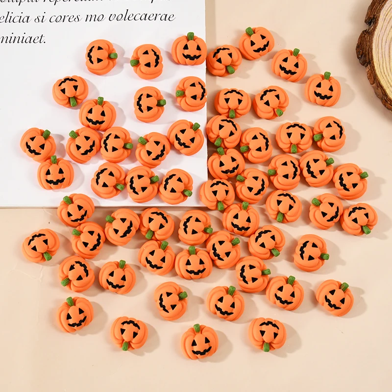 20 Stück Halloween Harz Kürbis Miniaturen Mini Flatback Charms Kürbis Halloween Party Home Tisch dekoration DIY Handwerk Geschenk