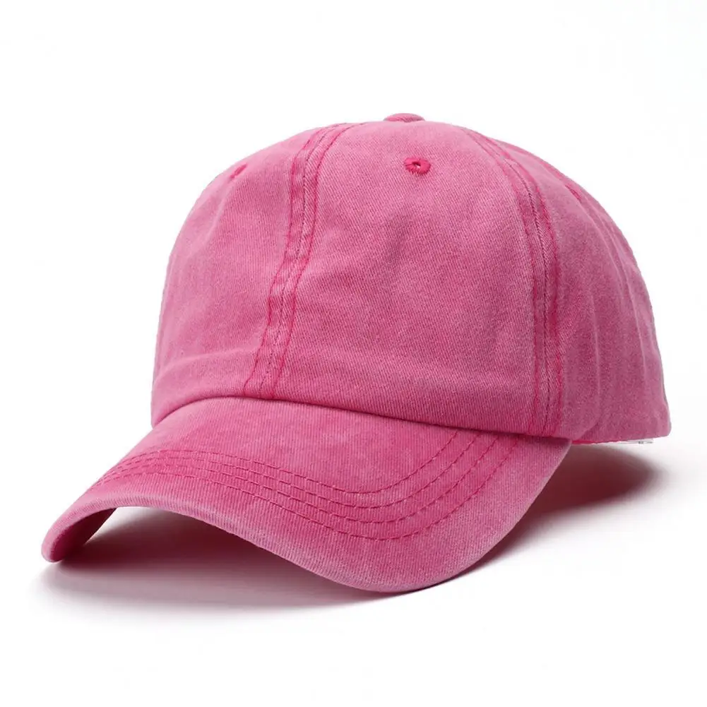 Vintage Ponytail Baseball Cap Women Adjustable Hat Mesh Distressed Summer Cap Woman Sunhat