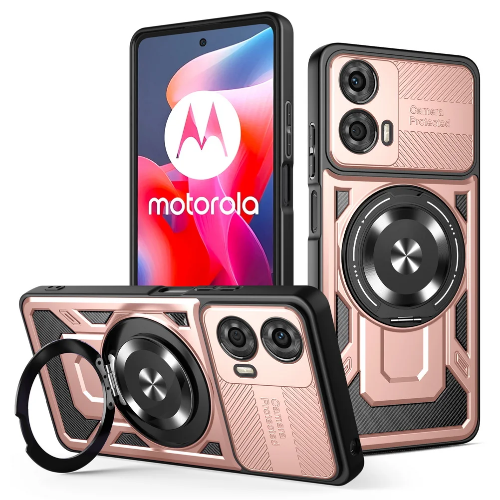 Versatile Rotatable Metal Ring Holder Magnetic Protective Case