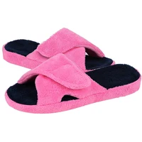 Pallene Cross Band Cotton Slippers Women Indoor Fuzzy Slippers For Ladies Non-slip Cozy Flats Slippers Open Toe House Slippers 1