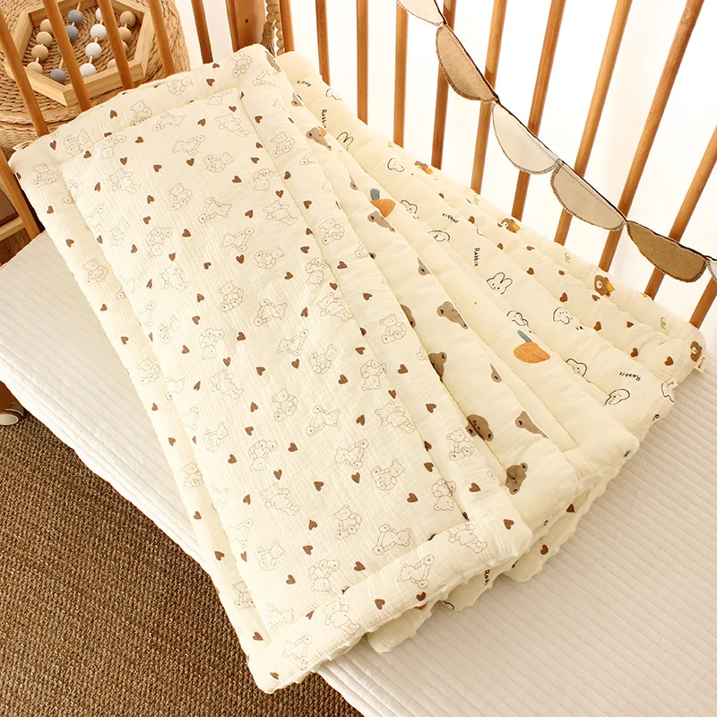 Crib Mattress Toddler Bed Mattresses Thick Baby Cradle Mattress Pad Washable Bed Crib Cotton pad Double Sides Stroller cushion