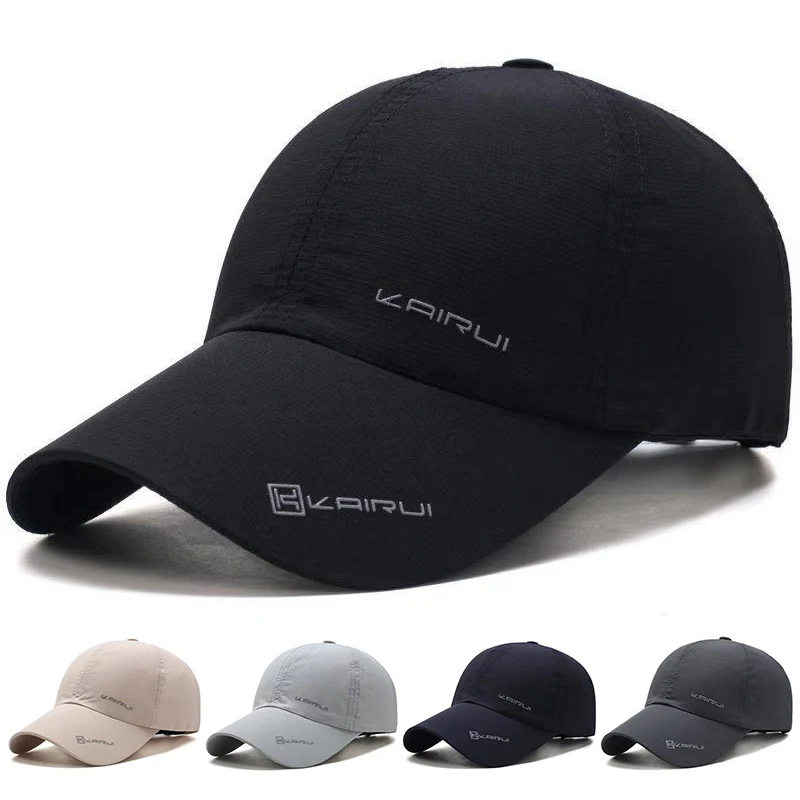 Casquette snapback séchage rapide pêche - Respirable printemps automne - Ajustable protection solaire