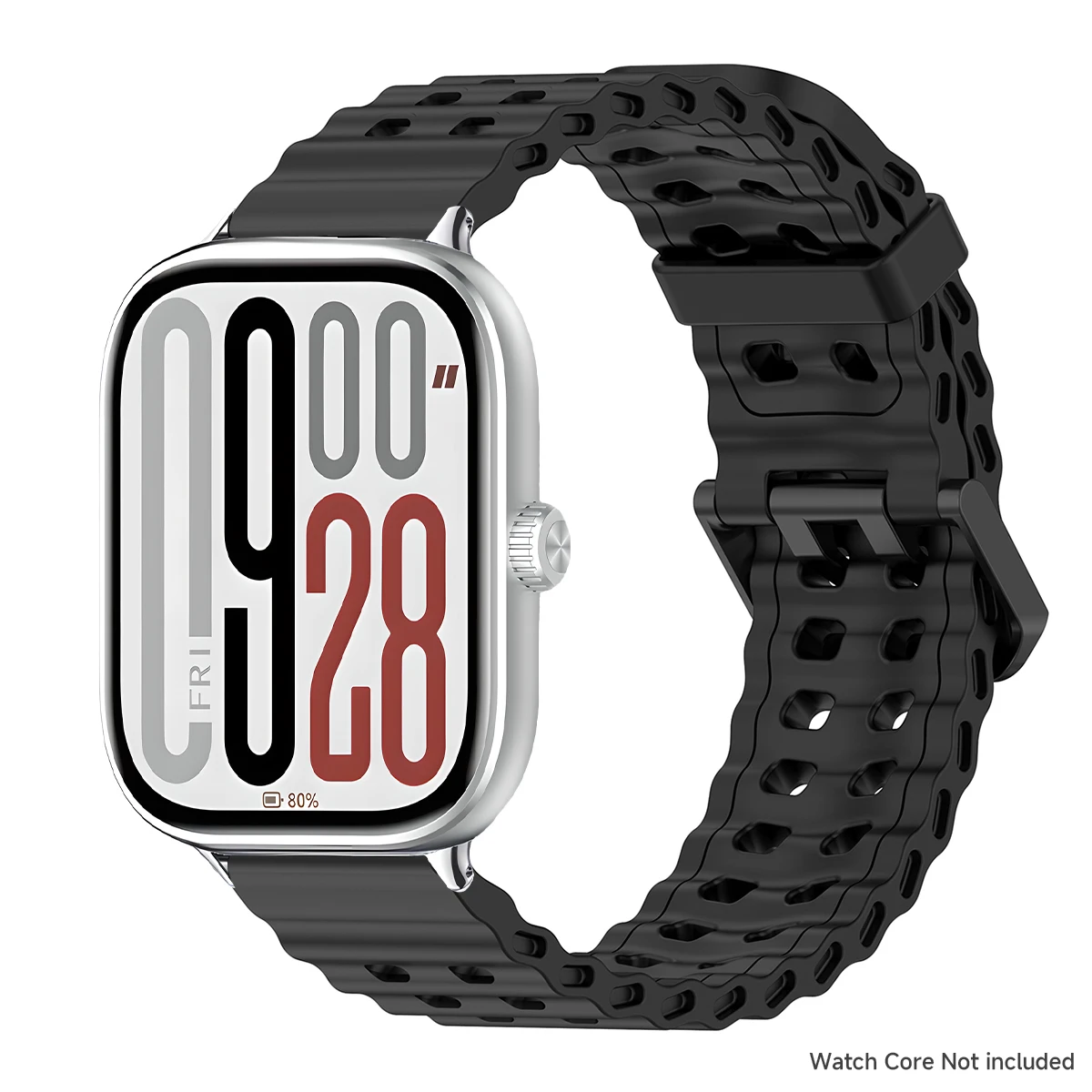 Two-Tone Breathable Silicone Sport Wristband Strap