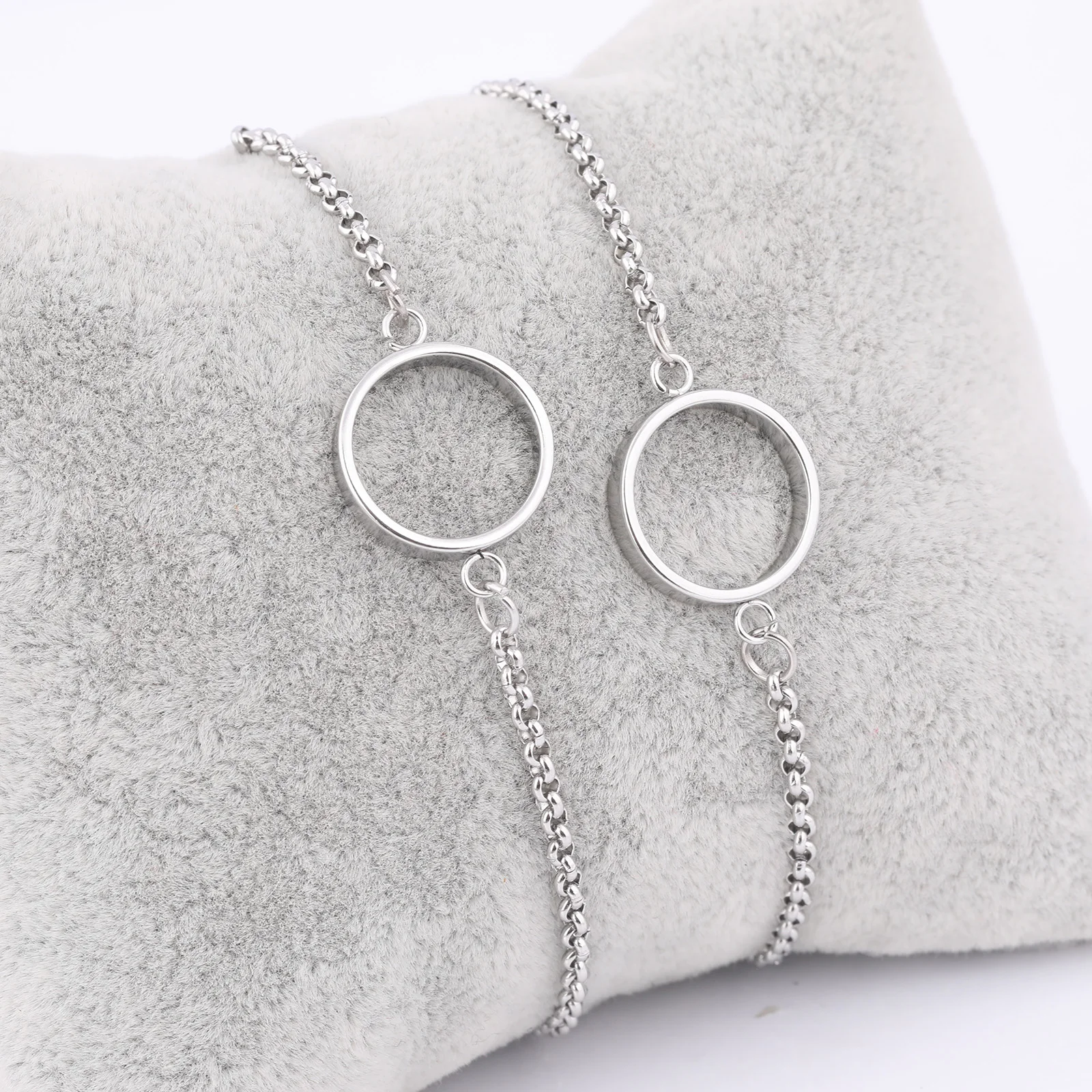 Set of 5 Stainless Steel Open Bezel Connector Frames for Resin Jewelry Crafting