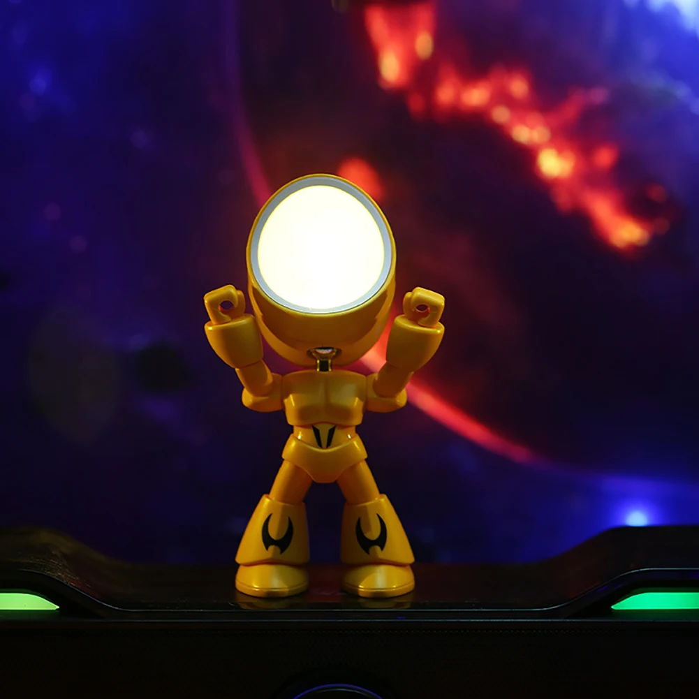 Mini luce notturna LED Cartoon simpatico eroe della polizia lampada da tavolo ornamento da tavolo comodino camera da letto luci da tavolo per bambini ragazzo_voghion.com