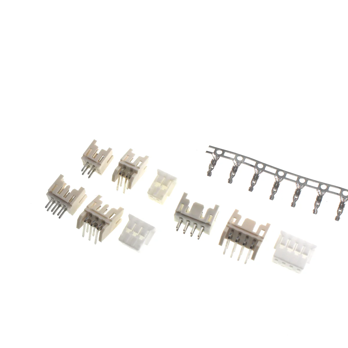 50/20set PHD 2.0MM Double Row 2X2/3/4/5/6/7/8/9/10pin PHD2.0 Connector Straight Curved Needle Plug Male Female Crimps