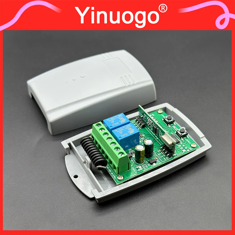 433.92MHz Garage Door Reciever Controller 9V-24V AC/DC For TOP 432NA 432EV 432EE Remote Control Garage Door Motor Receiver