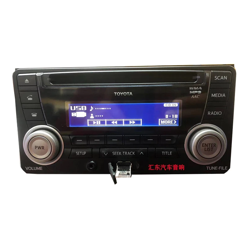 Toyota original Land Cruiser PZ366-60106 corrola car radio CD player with bluetooth FM USB AUX Multimedia Player Car Audio car radio car cd player