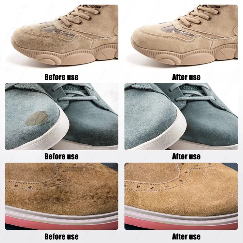 Shoes Eraser Portable Suede Sheepskin Matte Leather Fabric Care Shoes Cleaning Tools Leather Cleaner Rubber Block Shoe Brush 2
