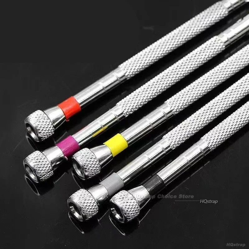 휴대용 시계 도구 5 개/대 0.8-1.6mm 시계 용 스틸 스크루 드라이버 미니 링크 핀으로 밴드 제거 시계 제조 도구