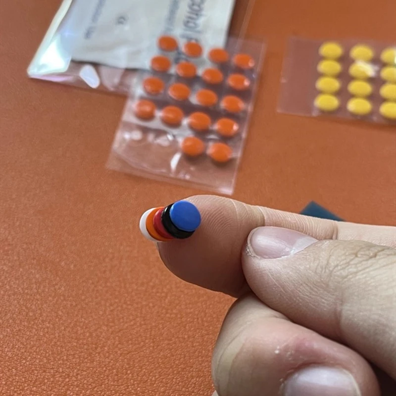 웨스트랩 PTFE UPE+방음 폼 소형 원형 도트 마우스 스키트, 속도 조절 마우스 피트 글라이드, 천, 하드 글래스 마우스 패드용