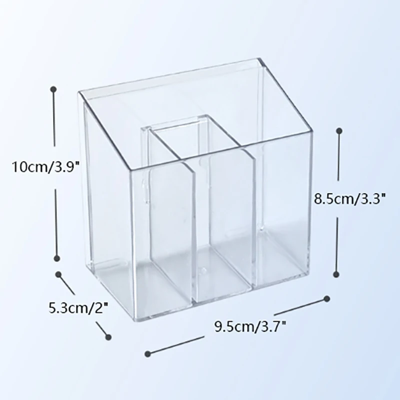 Transparent Lipstick Cosmetic Makeup Acrylic Makeup Brush Tool Storage Box Case Make-up Brush Holder Table Organizer Makeup Tool 6
