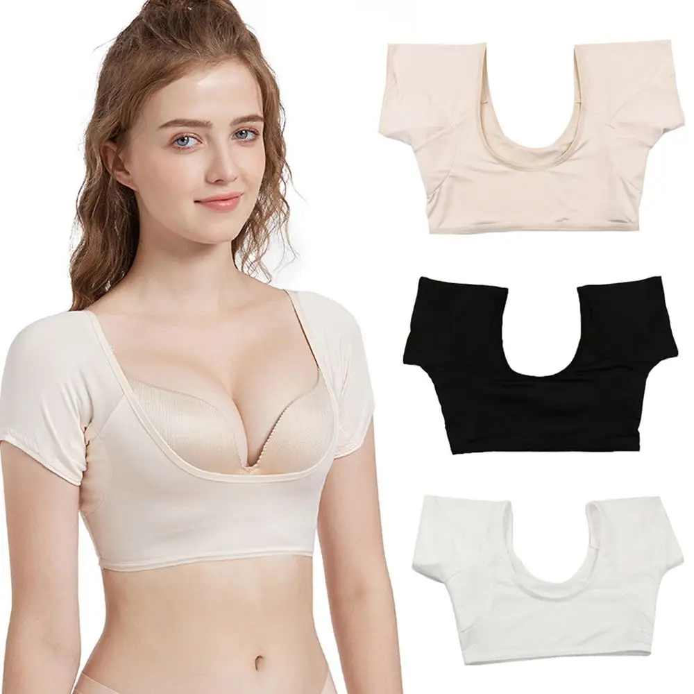 Women T-shirt Sweat Pad Reusable Sweatband Washable Underarm Antiperspirant Pads Sportswear Accessories sweat pads