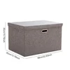 Fabric Folding Storage Box Large Capacity Home Cloth Underwear Sock Organizer Kid Toy Storage Organizer With Lid Storage Basket 6