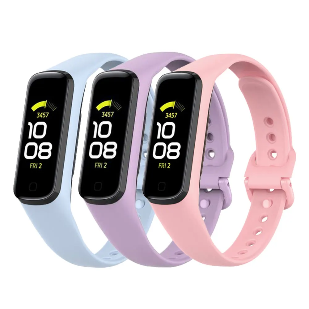 

3PCS Soft Silicone Strap For Samsung Galaxy Fit 2 R220 Smart Bracelet Band Replacement Strap For Galaxy Fit 2 R220