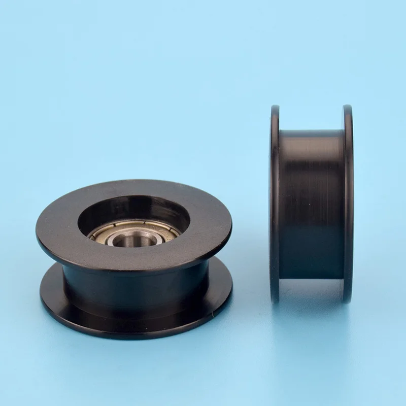 Fixed Pulley Belt Pulley 1pcs 8*40*16.5mm grooved H groove 608zz bearing belt guide wheel plastic roller wheel POM roller pulley