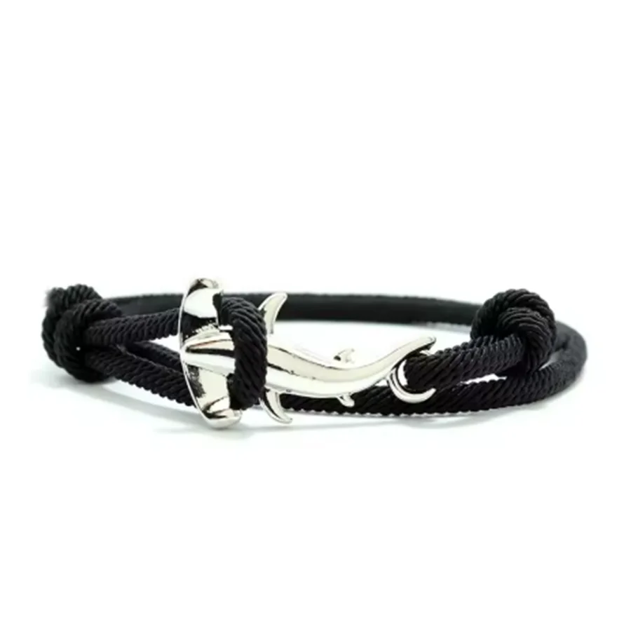 Double Layer Men's Shark Bracelet - Adjustable Nautical String Bracelet