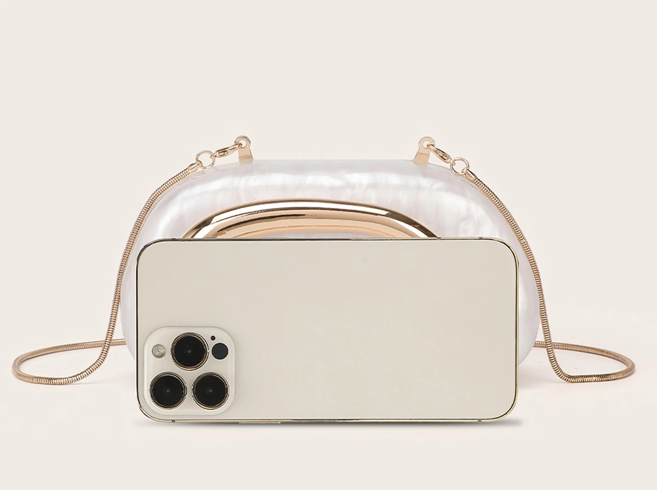 Luxury Evening Clutch Bag - Womens Wedding Party Crossbody Handbag