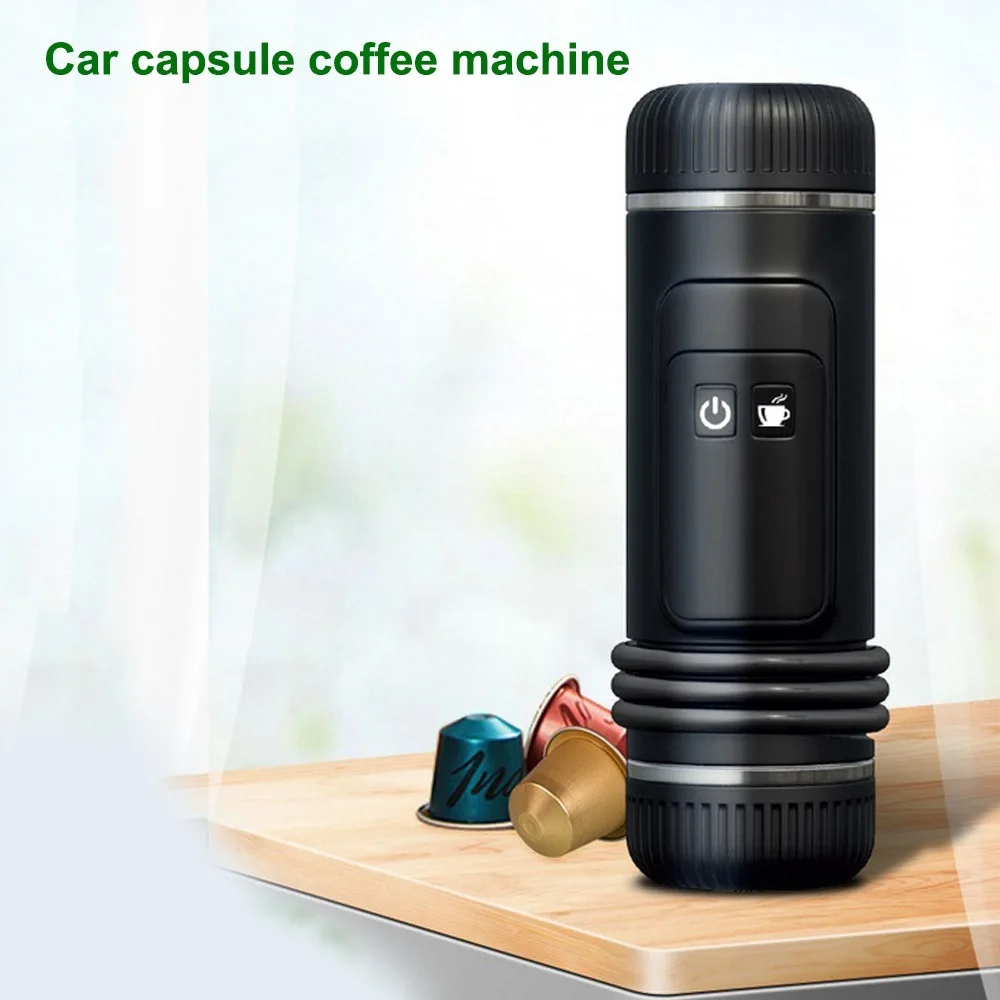 

Portable Capsule Coffee Machine Heating fully Semi-automatic Espresso Mini Coffee Maker For Car Outdoor Home Using
