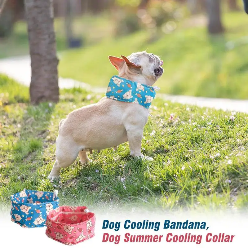 

Dog Cooling Bandana Instant Cooling Bandana Summer Dog Pet Cooling Bandana Puppy Scarf Ice Cooling Collars Breathable Scarf pets