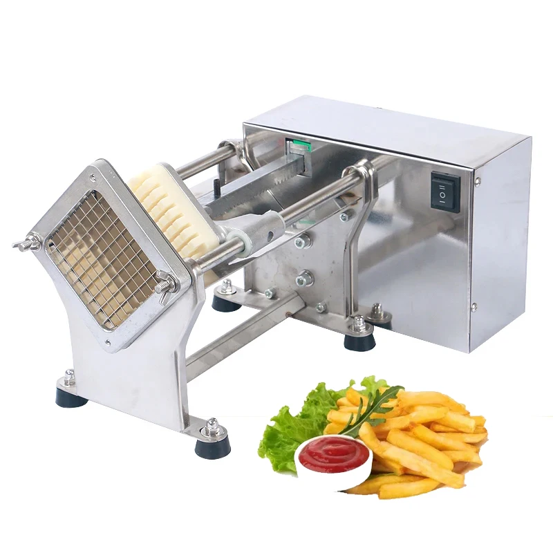 

Commercial Electric French Fries Machine Stainless Steel Vegetable Cutting Strip Machine Potato Slicer Fries Cutting Machine