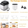 Bread Maker With Carrying Handle, 19-in-1 1.5 Lb Loaf Breadmaker, Automatic Keep Warm & 3 Crust Color, Compact Bread Maker 5