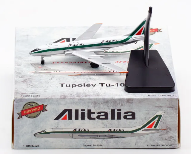 Retro4002 Alloy Collectible Plane Gift Retro Models 1:400 Alitalia 