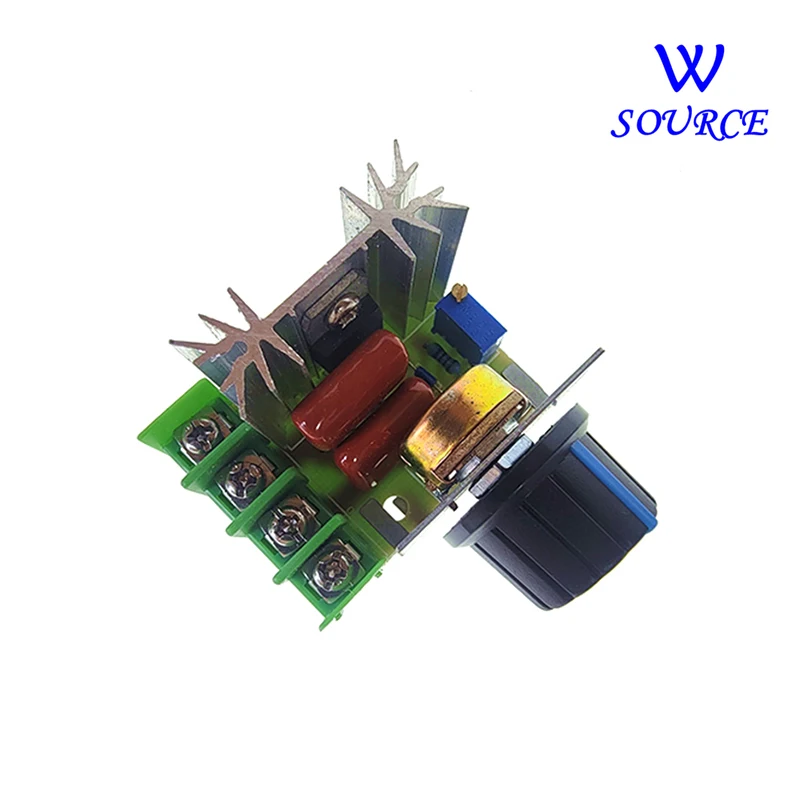 1PCS 2000W Adjustable Motor Speed Controller Voltage Regulator AC Motor Speed Controller 50-220V 25A Dimming